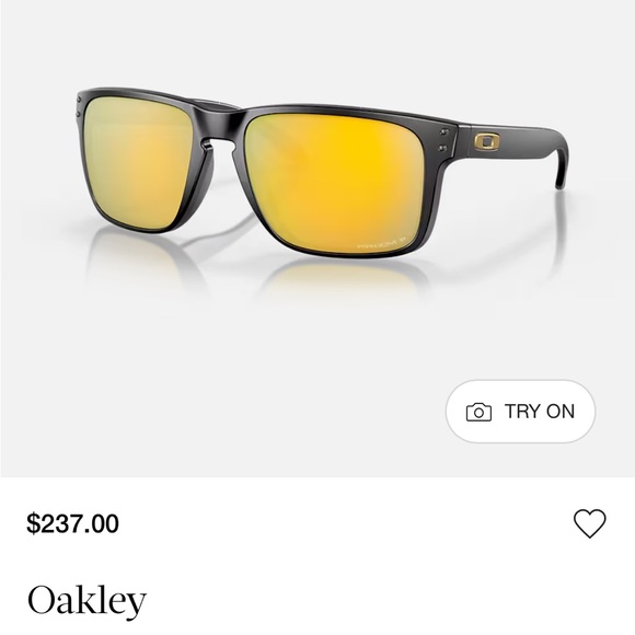 Oakley Holbrook Black Sunglasses with Gold Lenses